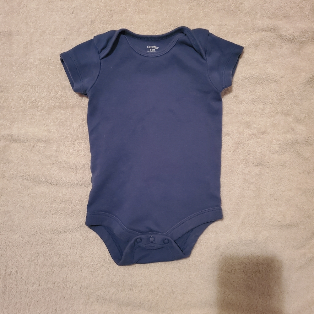 (6/$18) 3-6m Carter's Navy Blue Kids One Piece